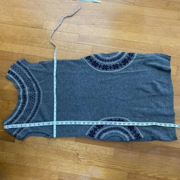 Cache Fair Isle Lambs wool Sweater Dress - Picture 11 of 11